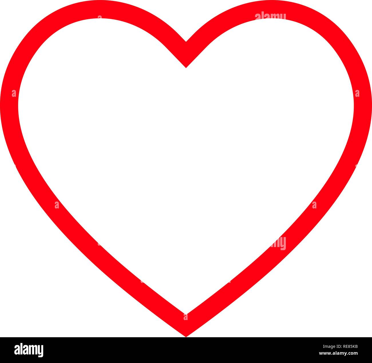 Heart Outline High Resolution Stock Photography And Images Alamy