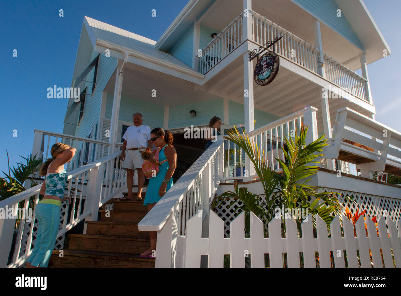 Coffee house. Hope Town, Elbow Cay, Abacos. Bahamas. Stock Photo