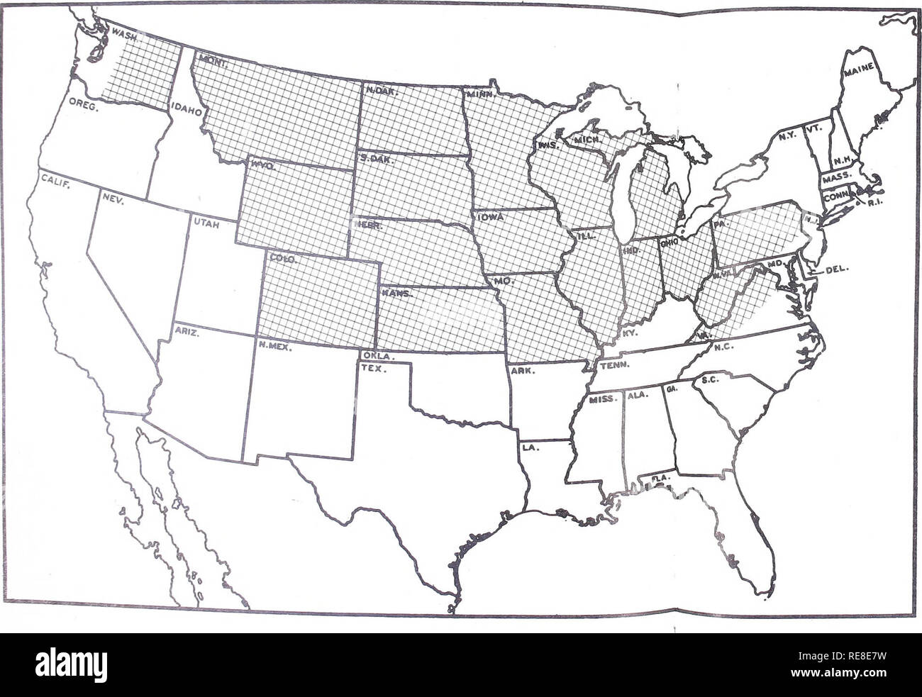 . Cooperative economic insect report. Insect pests Control United States Periodicals. BLACK STEM RUST QUARANTINE Regulations apply to all States; Areas shaded are designated as eradication areas.. S. Department of Agriculture Vkultural Research Service Restrictions are imposed on the interstate movement of regulated articles as follows: 1. Berberis, Mahoberberis and Mahonia Plants: a. Rust-susceptible plants — movement prohibited. b. Rust-resistant plants--movement allowed under certificate or from nurseries on approved list without certificate. 2. Seeds and Fruits of Berberis and Mahoberberis Stock Photo