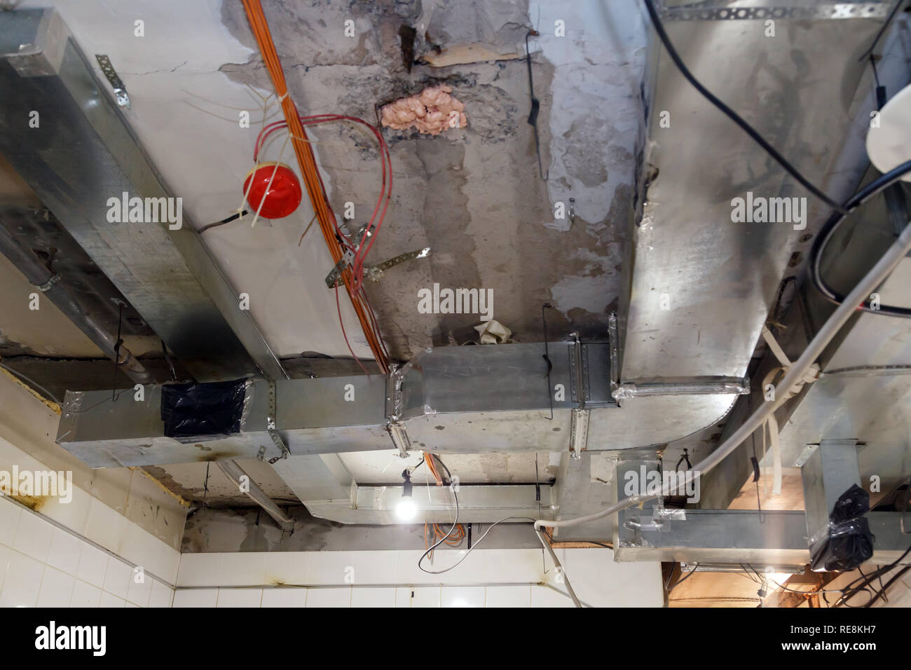 Installation And Repair Of Frame Ventilation System Fire
