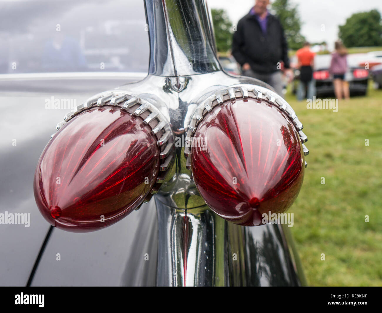 American car rear lights Stock Photo - Alamy