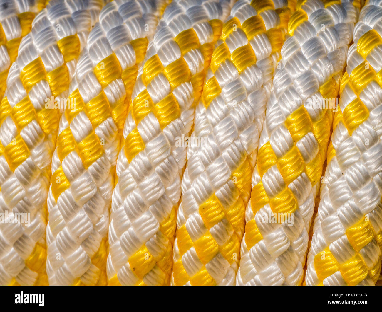 Rope with yellow flecks Stock Photo - Alamy