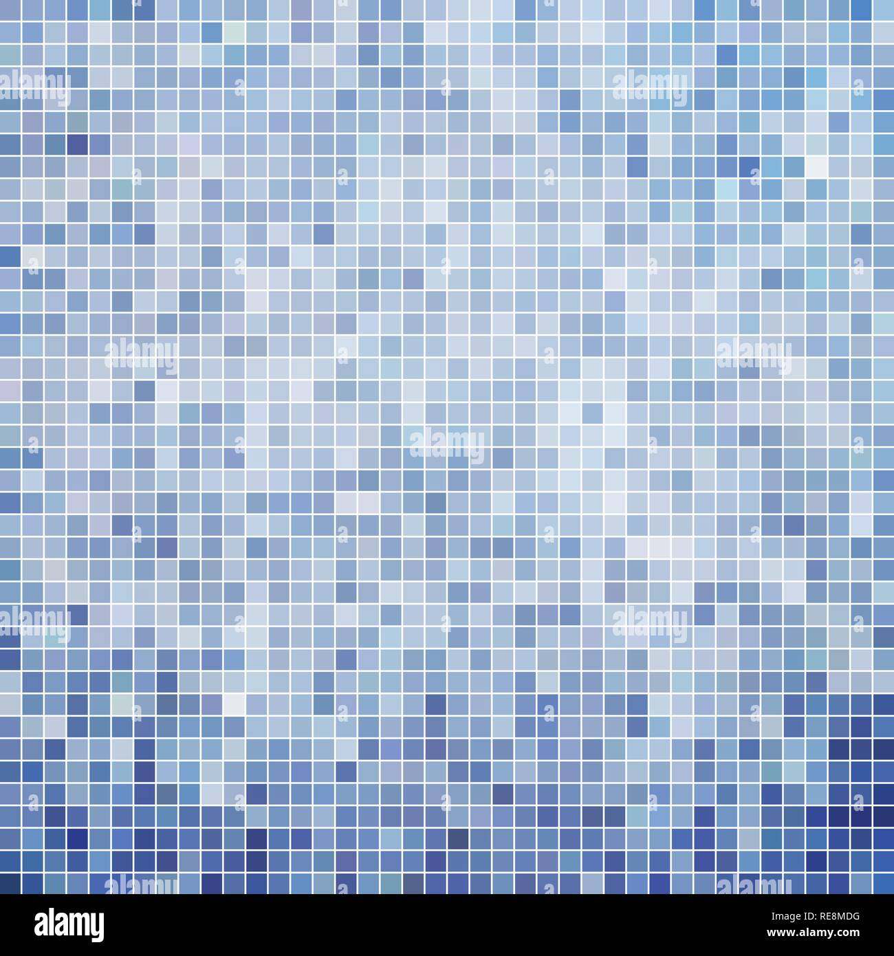 abstract vector square pixel mosaic background - blue Stock Vector ...