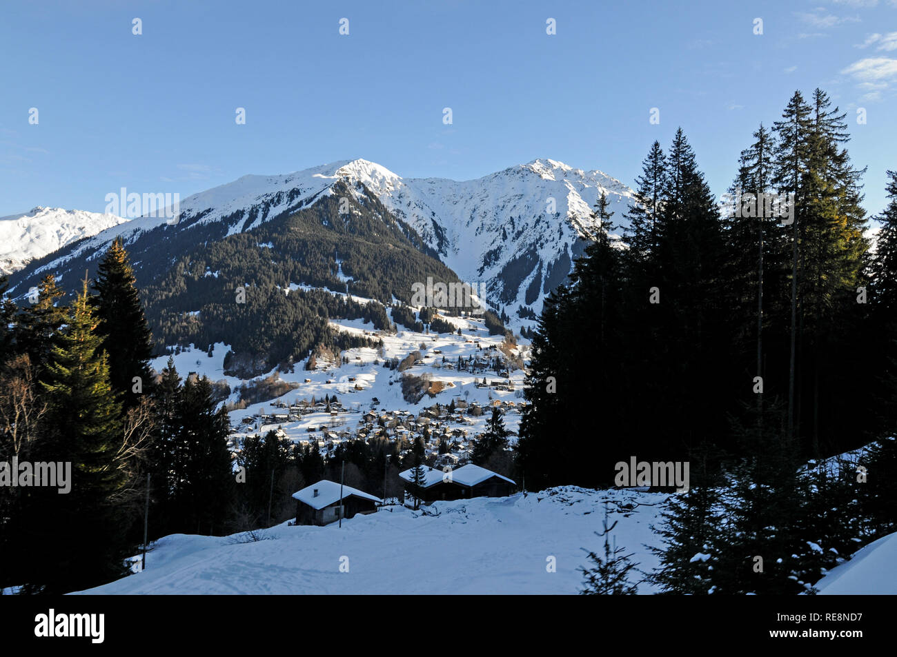 Swiss winter scene hi-res stock photography and images - Alamy