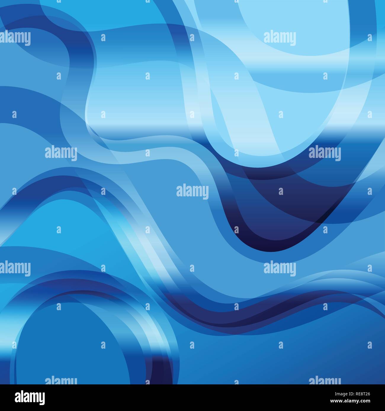 Bright background design blue transparent abstract wave blue Stock ...