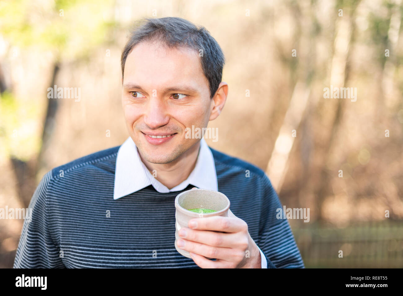 Drinking matcha tea hires stock photography and images Alamy