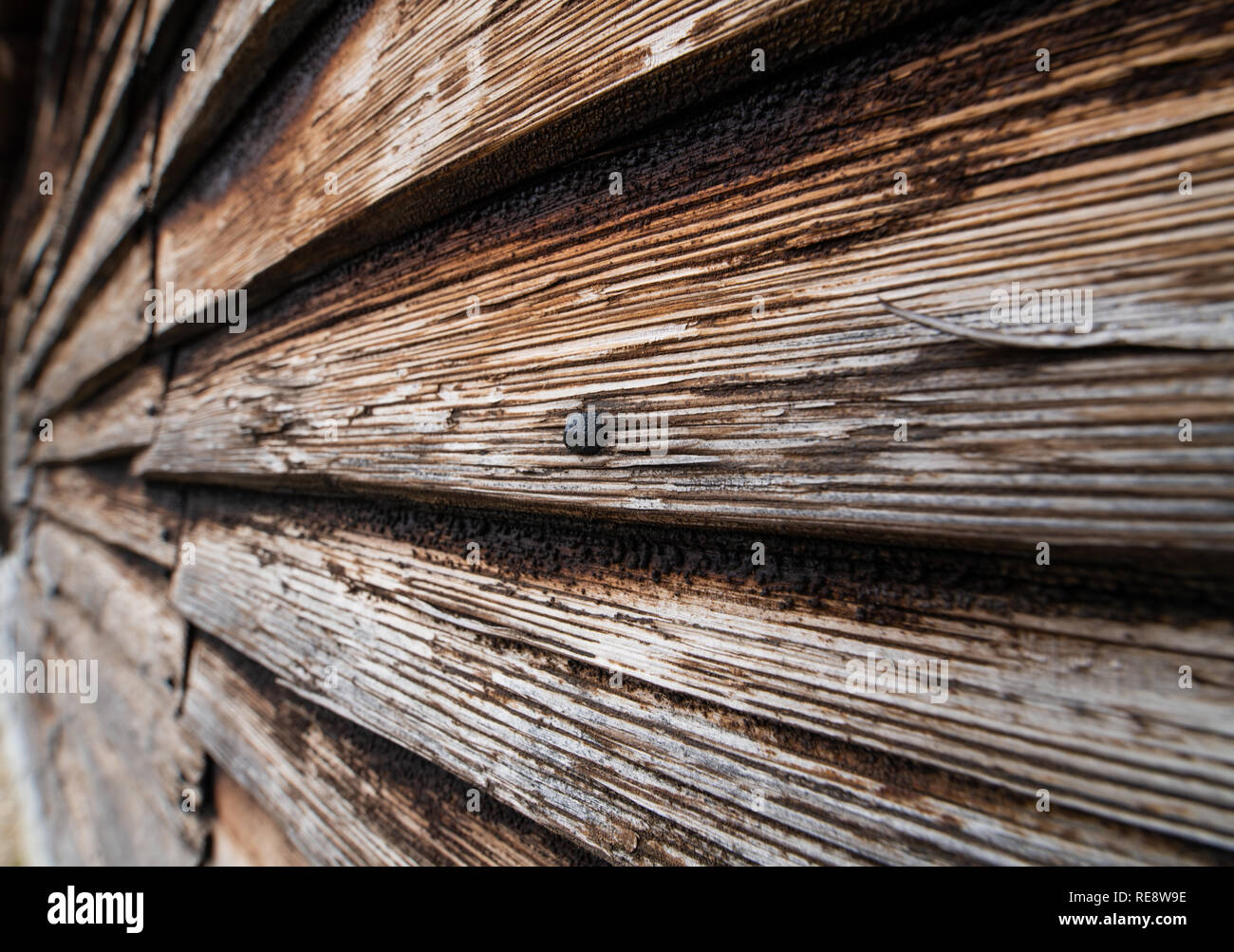 An Old Barn Door With Rusty Nails Stock Photo Alamy
