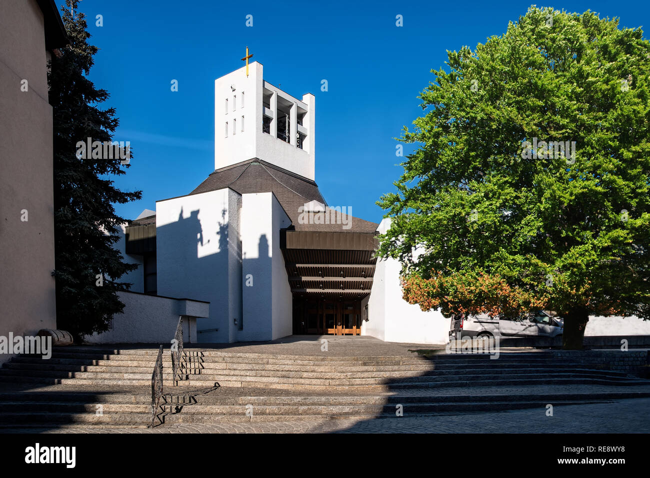 Herz-Jesu Church, Brig, Switzerland Stock Photo