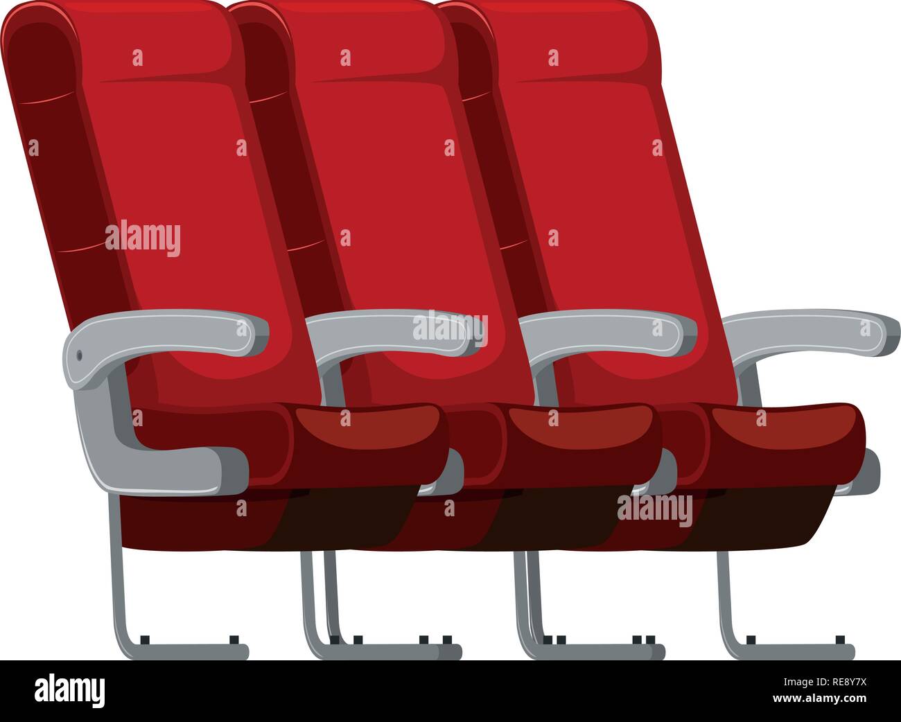 Side of the airplane seat illustration Stock Vector Image & Art - Alamy