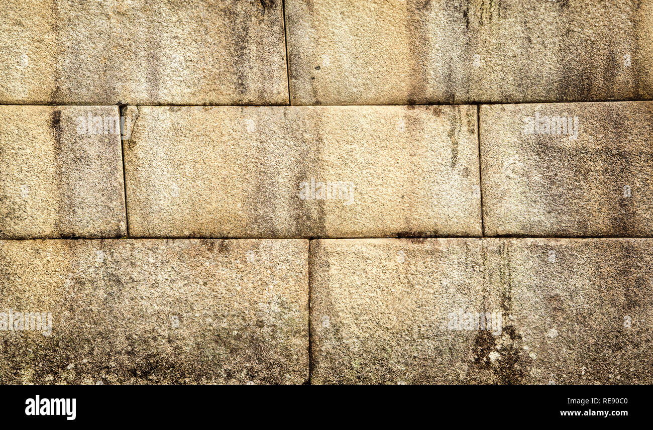 Classic ancient inca stone wall in Machu Picchu, Peru Stock Photo - Alamy
