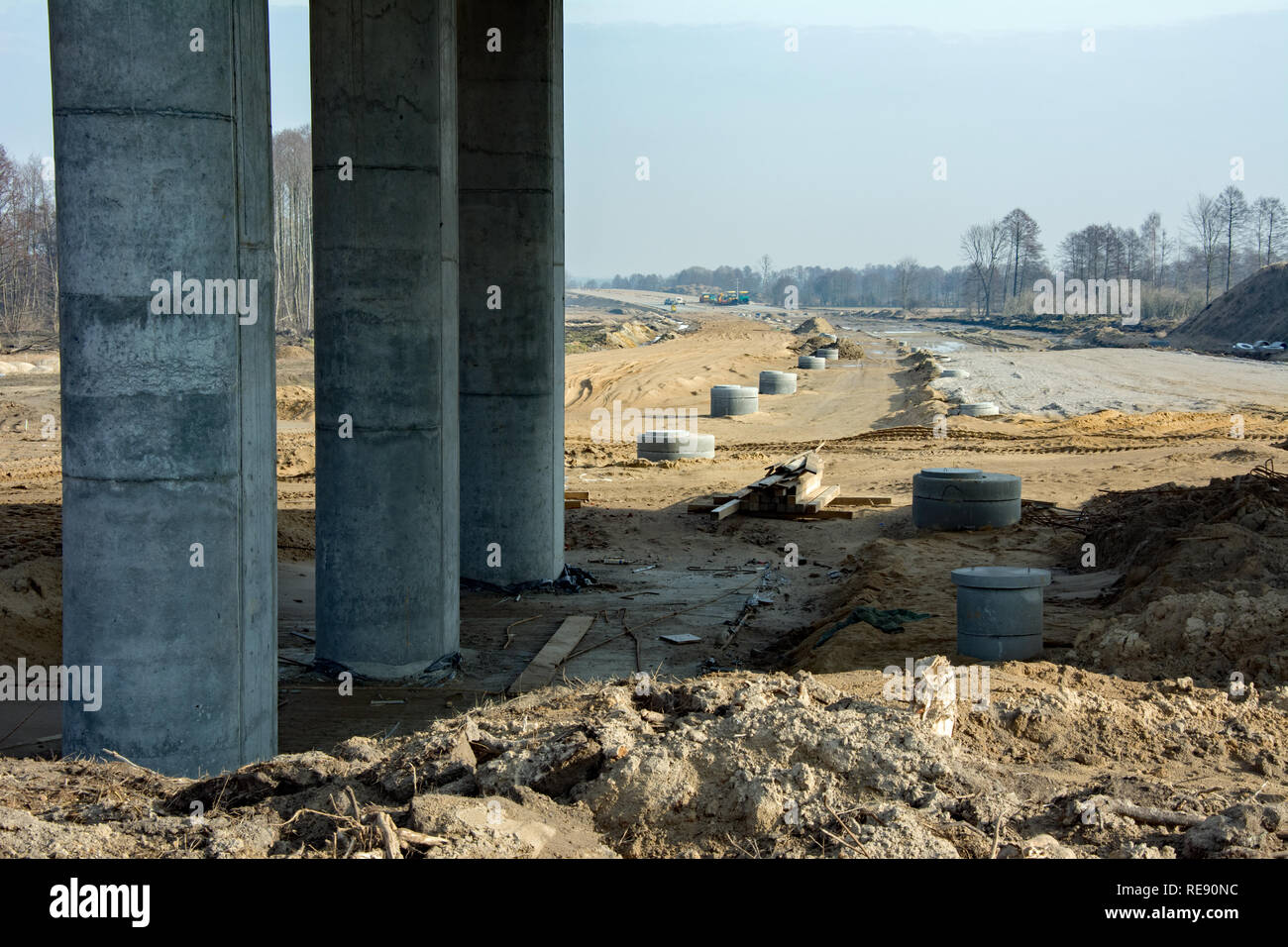 KOWALEWO, KUJAWSKOPOMORSKIE/POLAND MARCH 11, 2018 Construction