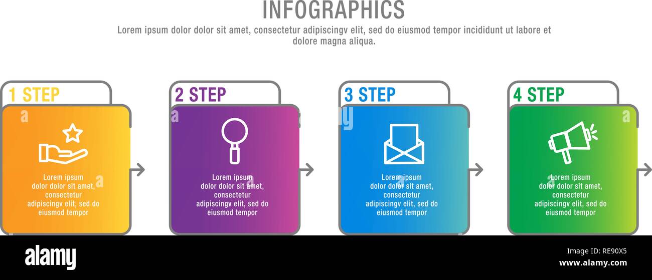 Modern 3D vector illustration. A rectangular infographic template with ...