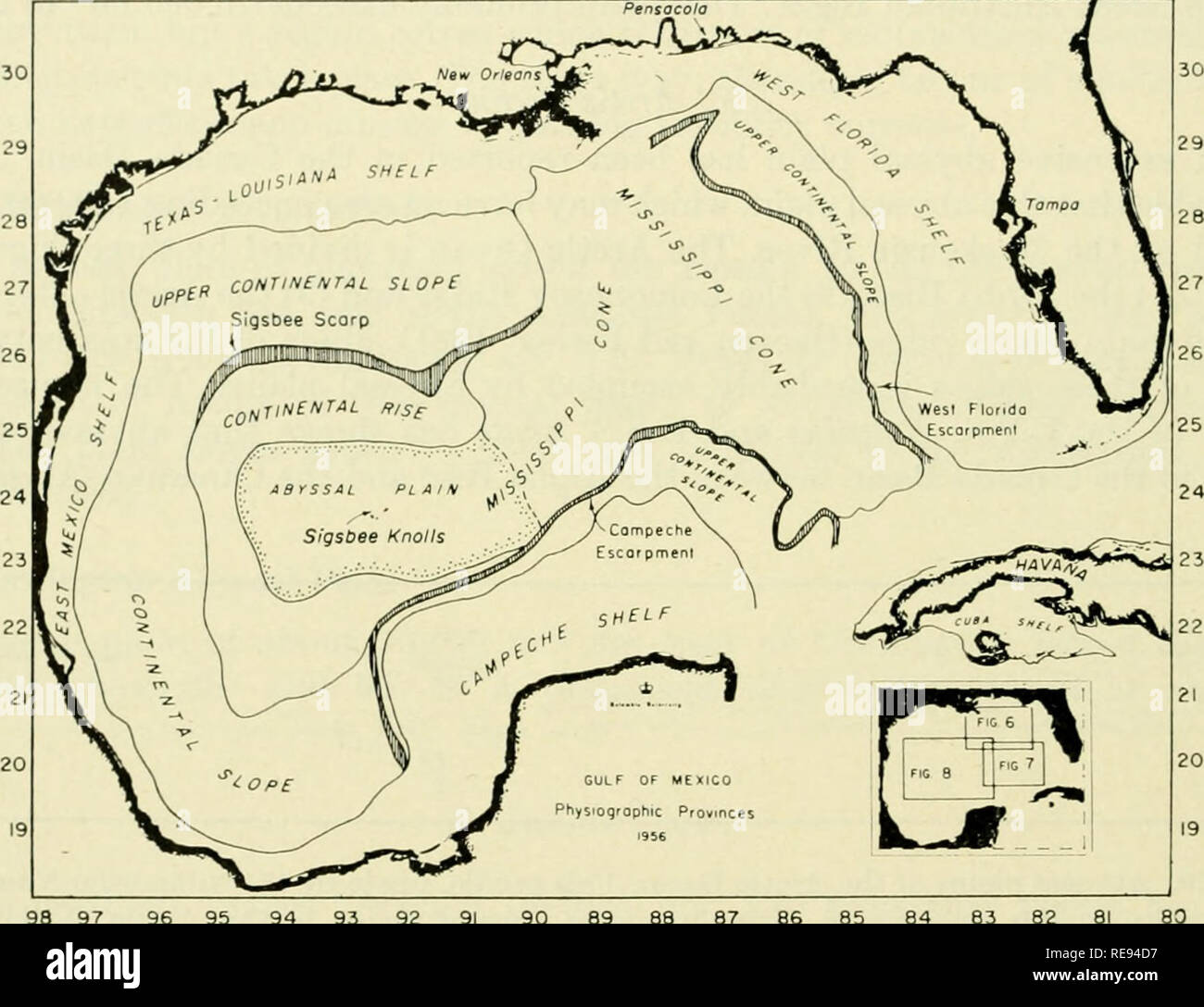. The Earth beneath the sea : History. Ocean bottom; Marine geophysics. 328 HEEZEN AND LAUGHTON G. Abyssal Plains of Adjacent Seas [chap. 14 Although geiieraUy smaller in size than the great abyssal i^lains of the oceans, abyssal plains are also found in the adjacent seas. a. Mediterranean Sea The ^Mediterranean Sea is divided into three deep basins, the Western Mediterranean, the Tyrrhenian Sea and the Eastern Mediterranean. The floor of the Western Mediterranean is nearly completely filled by the Balearic 98 97 96 95 94 93 92 91 90 89 88 87 86 85 84 83 82 81 80. 98 97 96 95 94 93 92 91 90 89 Stock Photo