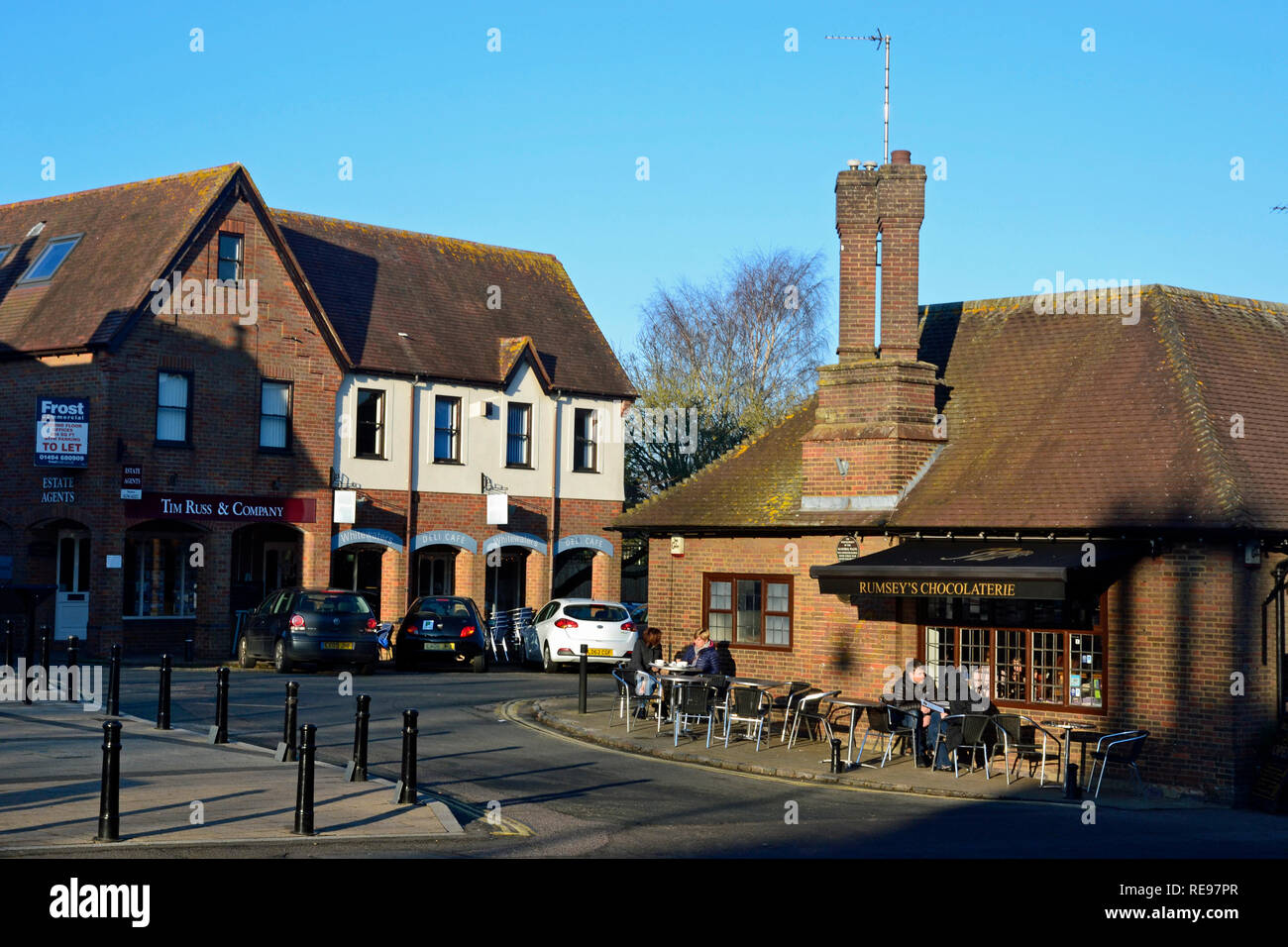 Rumsey's Chocolaterie in Wendover, Buckinghamshire, UK. Chilterns landscape. Stock Photo