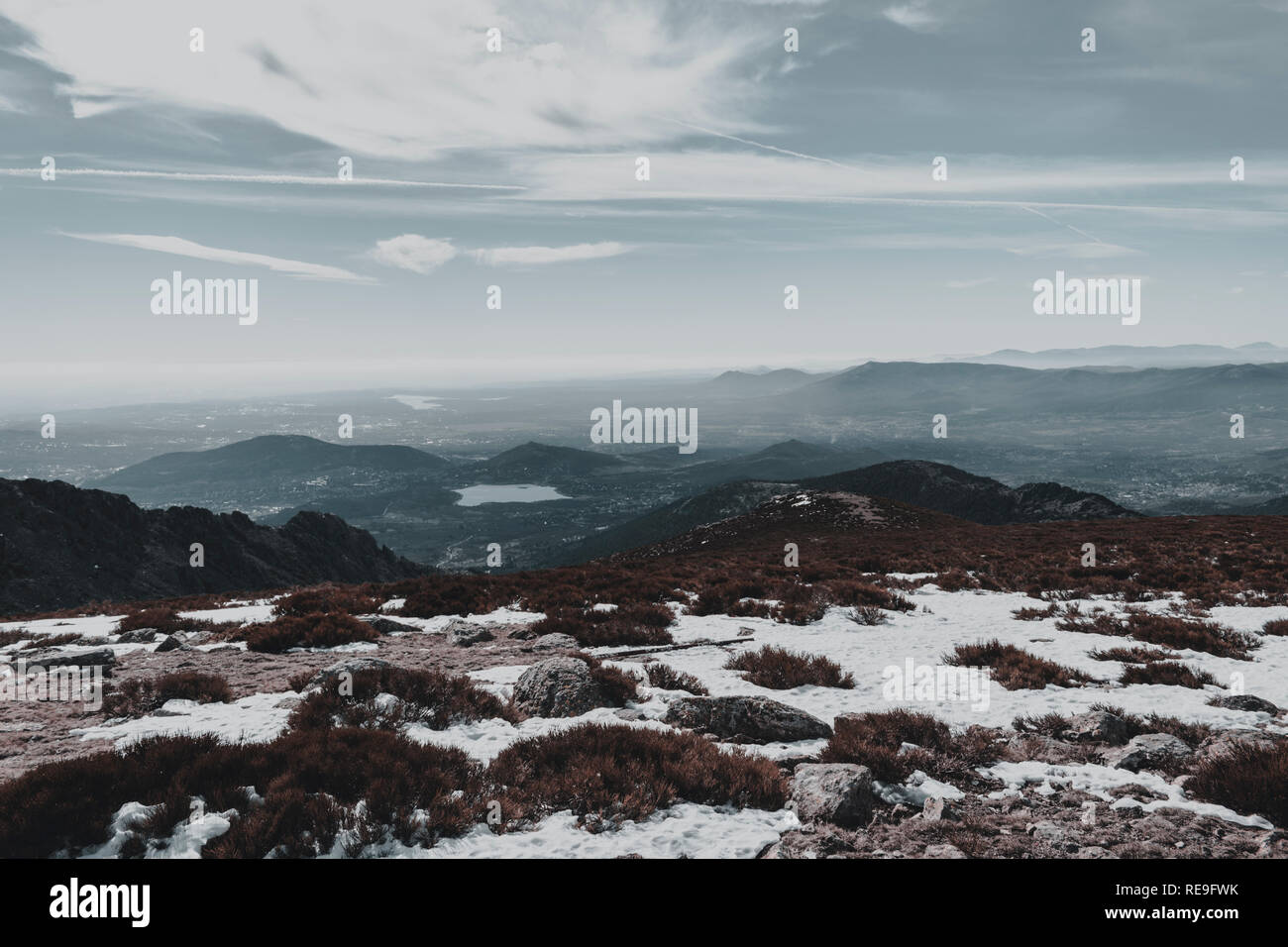 High mountain landscape Stock Photo - Alamy
