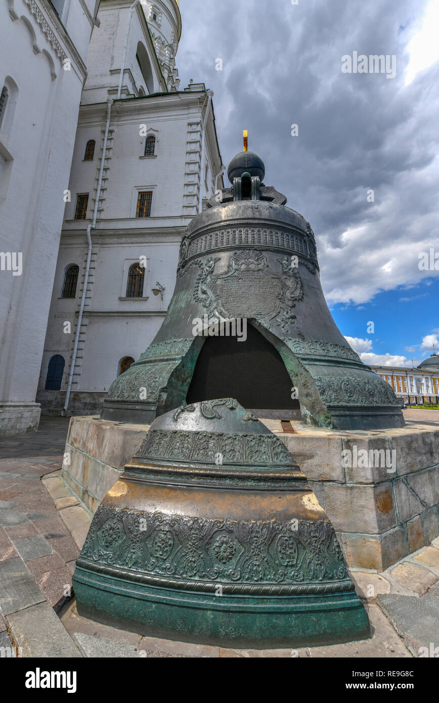 Tsar Bell is the largest in the world, Moscow Kremlin, Russia Stock Photo