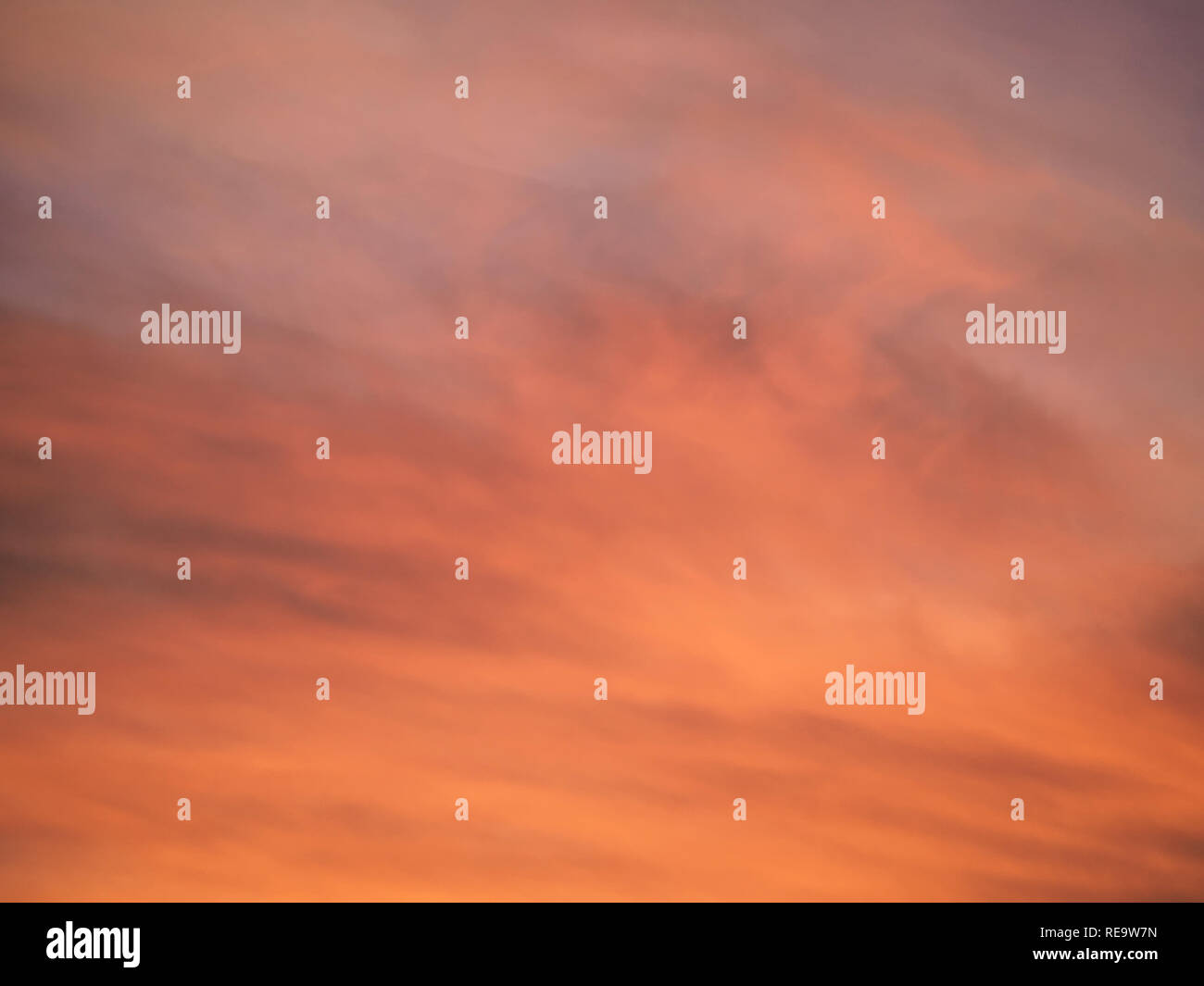 Red evening skies Stock Photo