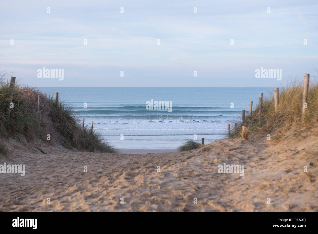 Surf at the Plage de la Guérite in Plouharnel, Morbihan, Brittany, France  Stock Photo - Alamy