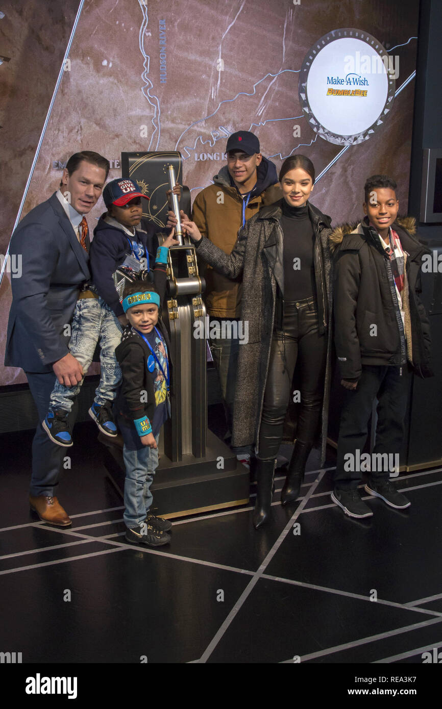 John Cena and Hailee Steinfeld light the Empire State Building