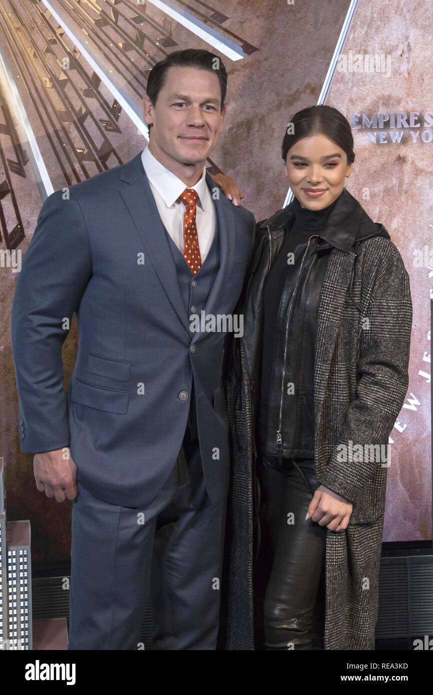 John Cena and Hailee Steinfeld light the Empire State Building
