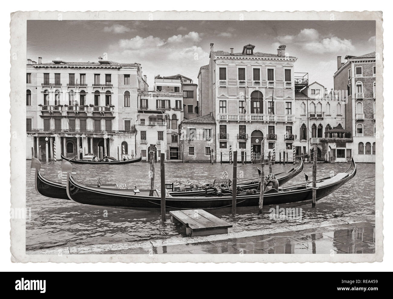 VENICE CANAL GONDOLA BOAT DOGE/'S PALACE ITALY TRAVEL VINTAGE POSTER REPRO