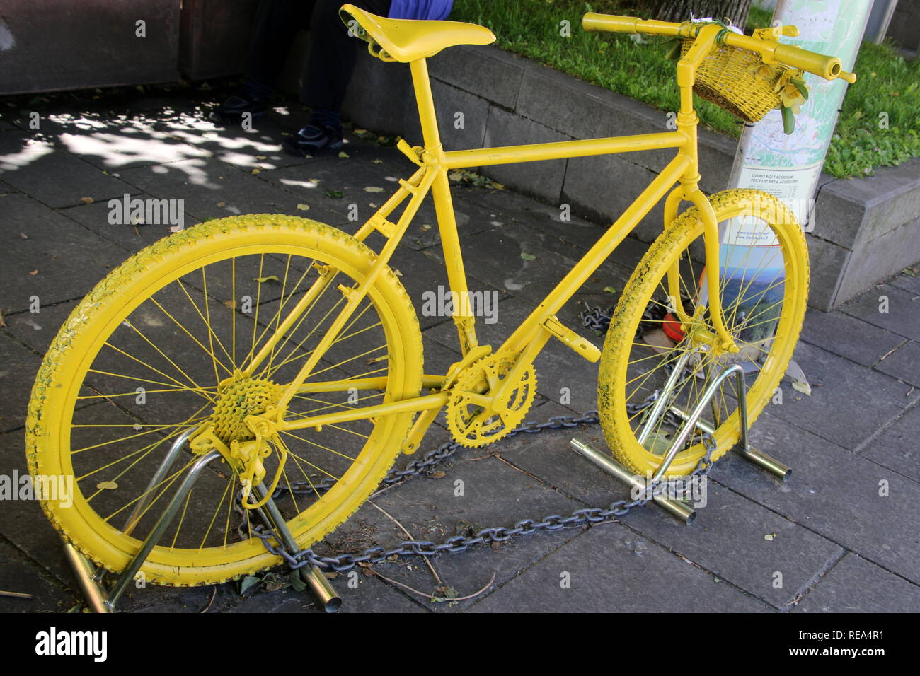 the-yellow-bicycle-is-a-bright-color-REA
