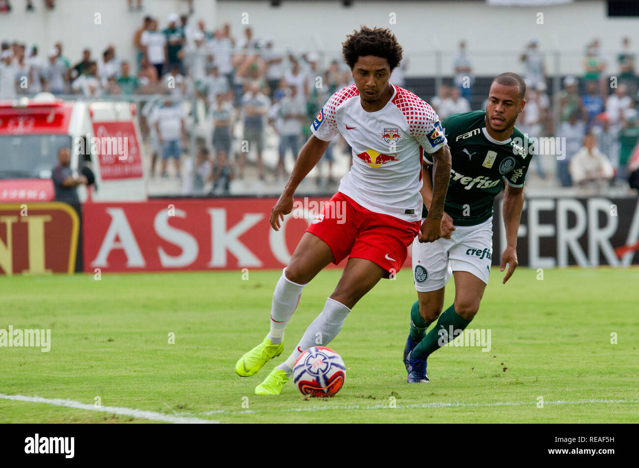 Campinas, Brazil. 20th Jan, 2019. RB Brasil and Palmeiras, a match valid  for the 2019 Paulista Championship, 1st round, held at the Moisés Lucarelli  stadium in Campinas, Sunday (20). Credit: Maycon Soldan/FotoArena/Alamy