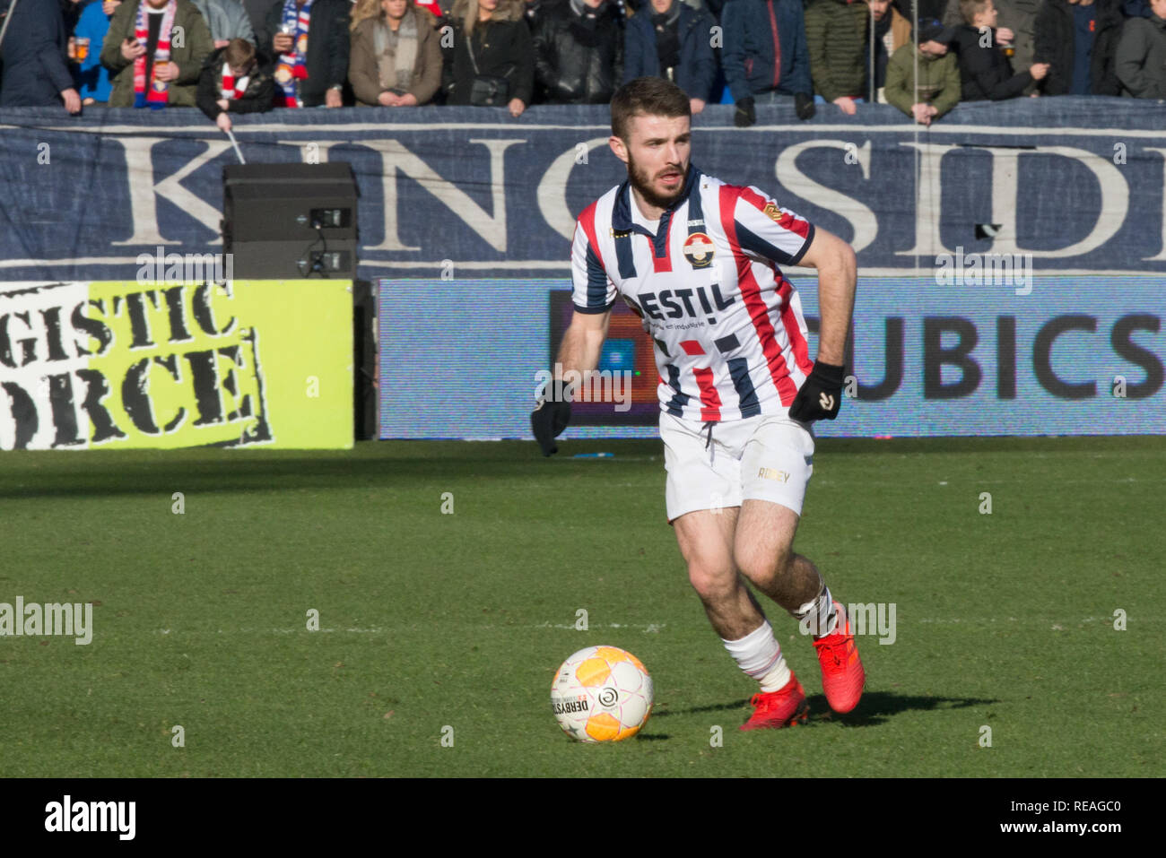 Tilburg Netherlands 20 january 2019 Soccer: Willem II v NAC Breda   Eredivisie 2018-2019  Daniel Crowley (Willem II) Stock Photo