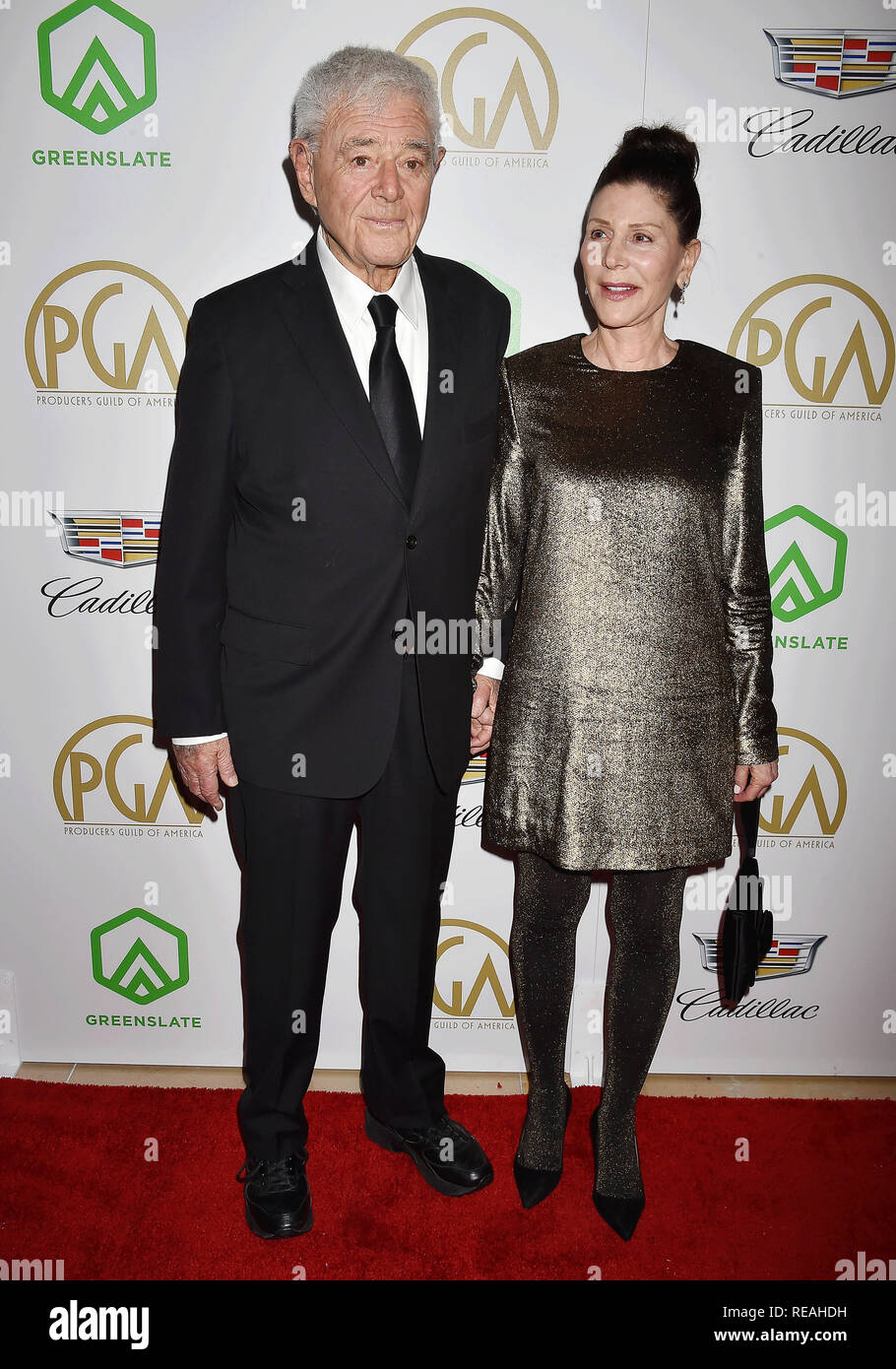 Beverly Hills, California, USA. 19th January, 2019. Richard Donner (L) and Laura Shuler Donner attend the 30th Annual Producers Guild Awards at The Beverly Hilton Hotel on January 19, 2019 in Beverly Hills, California. Credit: Jeffrey Mayer/Alamy Live News Stock Photo