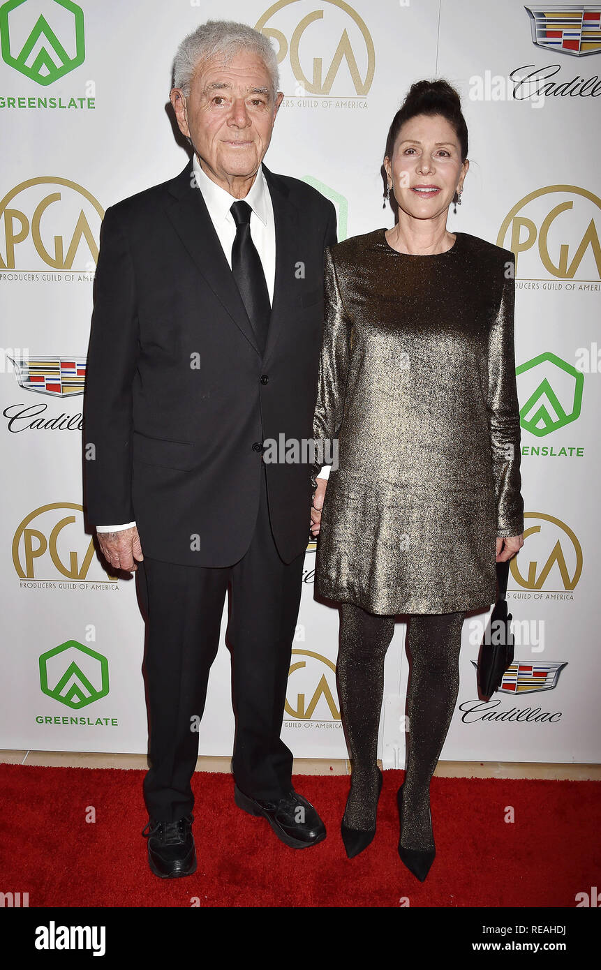 Beverly Hills, California, USA. 19th January, 2019. Richard Donner (L) and Laura Shuler Donner attend the 30th Annual Producers Guild Awards at The Beverly Hilton Hotel on January 19, 2019 in Beverly Hills, California. Credit: Jeffrey Mayer/Alamy Live News Stock Photo