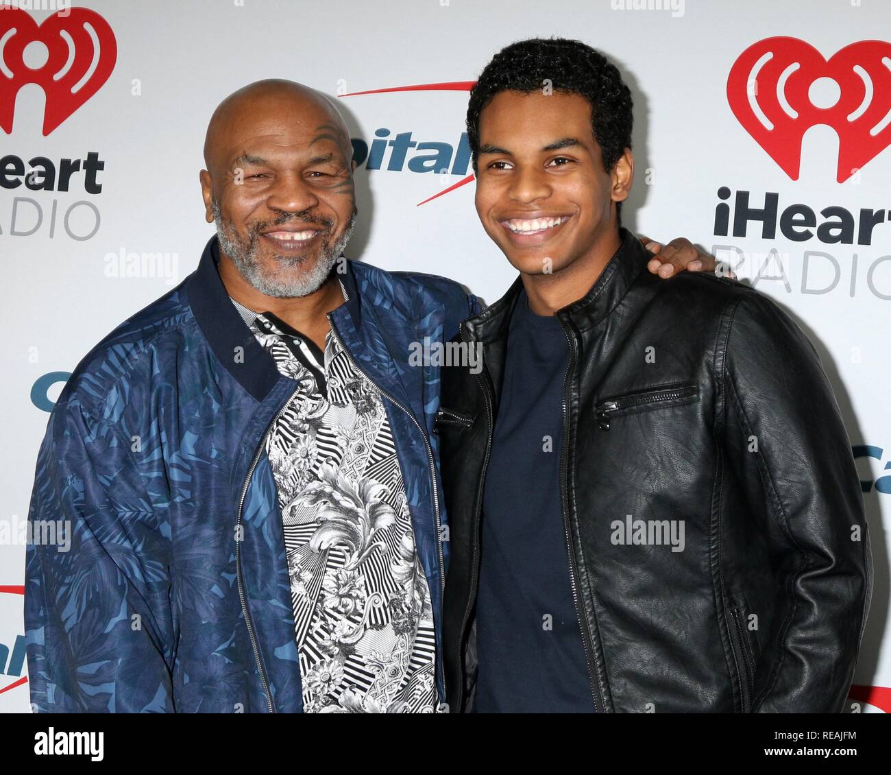 Burbank, CA. 18th Jan, 2019. Mike Tyson, Miguel Leon Tyson at arrivals for iHeartRadio Podcast Burbank, CA. 18th Jan, 2019. Mike Tyson, Miguel Leon Tyson at arrivals for iHeartRadio Podcast