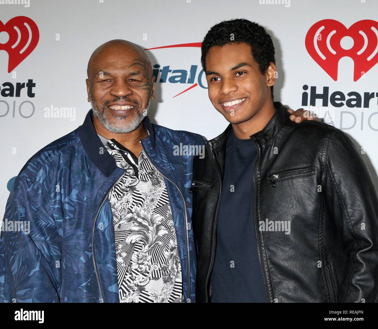 Burbank, CA. 18th Jan, 2019. Mike Tyson, Miguel Leon Tyson at arrivals for iHeartRadio Podcast Burbank, CA. 18th Jan, 2019. Mike Tyson, Miguel Leon Tyson at arrivals for iHeartRadio Podcast