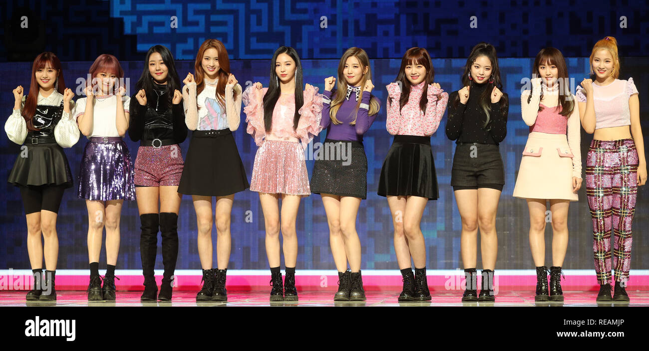 21st Jan, 2019. S. Korean girl group Cherry Bullet South Korean girl