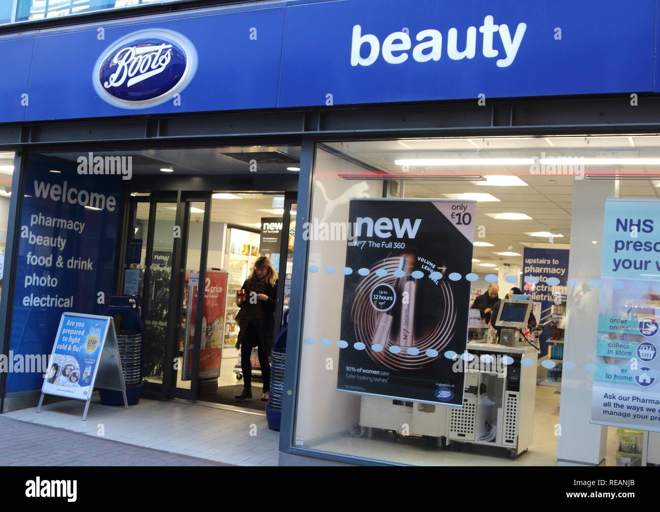 Boots brand logo seen in Carnaby Street in London, UK Stock Photo - Alamy