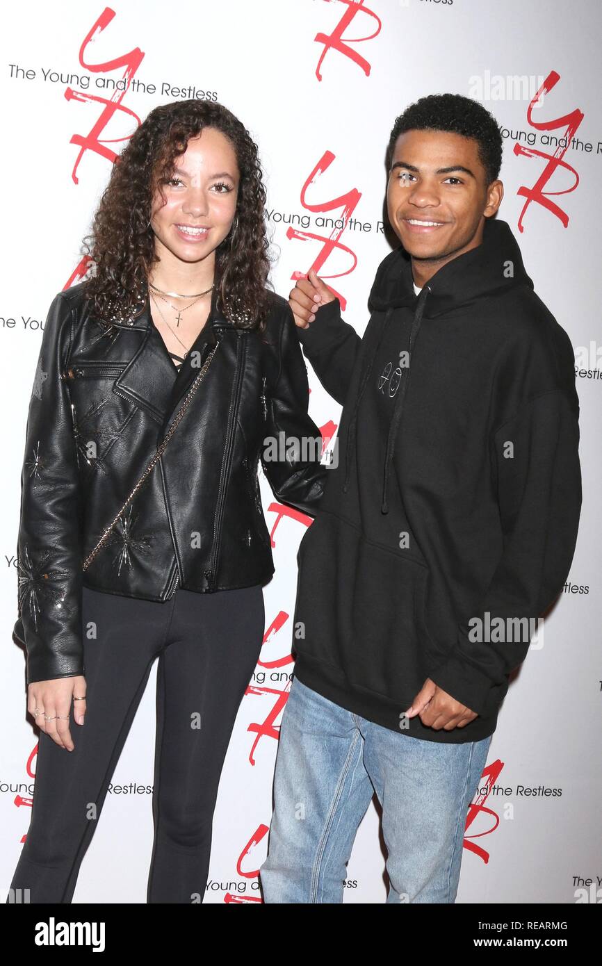 Lexie Stevenson, Noah Alexander Gerry at arrivals for THE YOUNG AND THE