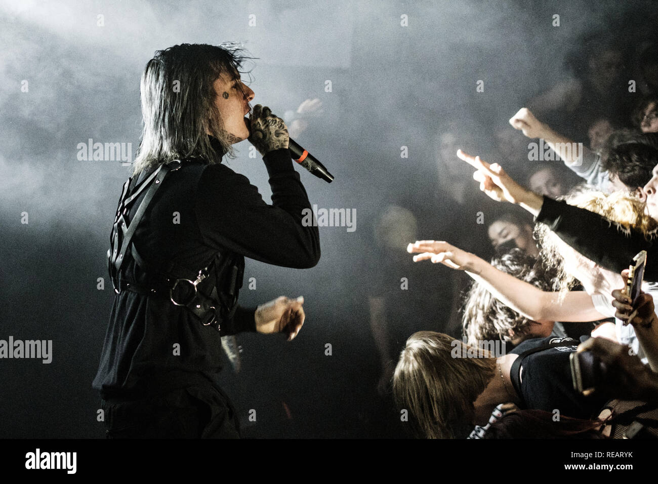 Denmark Copenhagen January 20 2019 The American Rapper And - the american rapper and lyricist ghostemane performs a live concert at pumpehuset in copenhagen photo credit gonzales photo flemming bo jensen