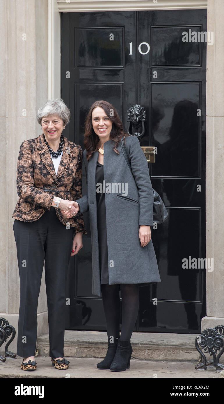 Downing Street, London, UK. 21 January, 2019. British Prime Minister