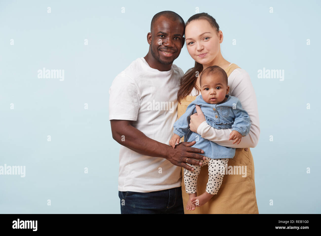 Baby white white mom dad black White caucasian