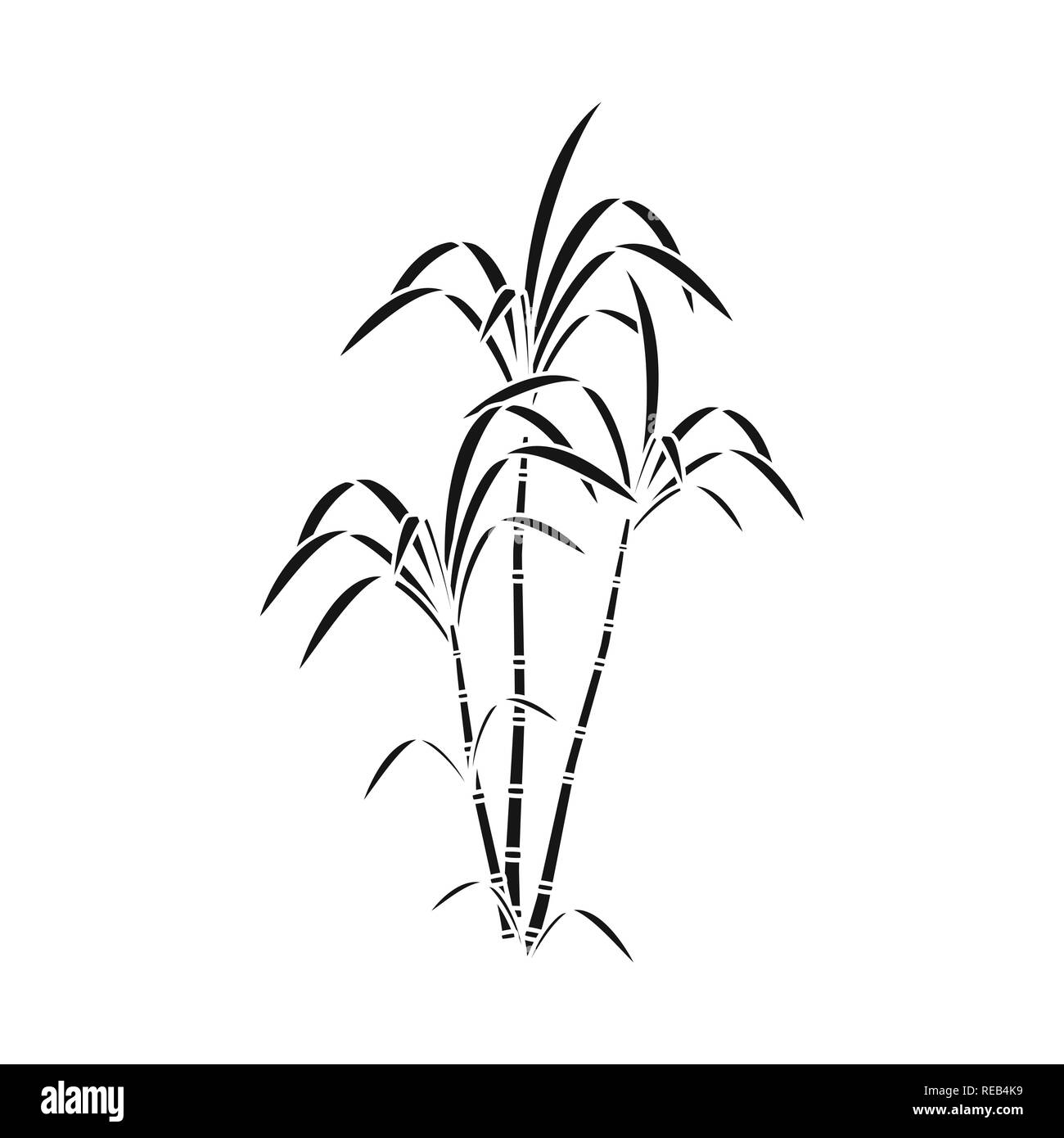 bush,palm,growth,branch,juice,leaf,pillar,green,africa,india,sugarcane,cane,sugar,field,plant,plantation,farm,agriculture,sucrose,technology,set,vector,icon,illustration,isolated,collection,design,element,graphic,sign,black,simple, Vector Vectors , Stock Vector