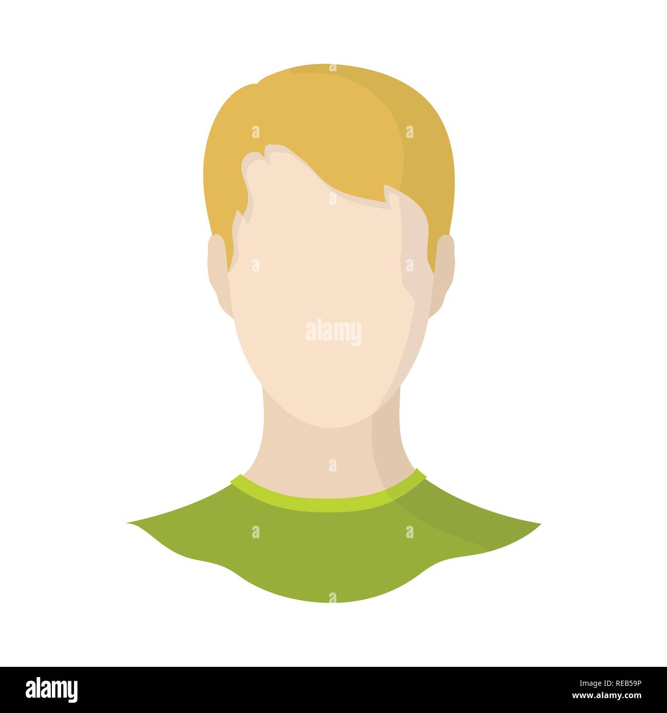 Man Blonde Hair Wig Haircut Raglan Green Hairdresser Fashion Salon