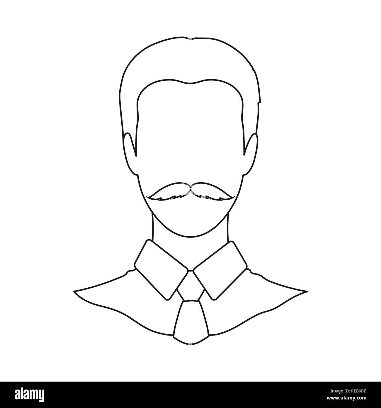 man,brown,hair,mustache,wig,haircut,tie,shirt,hairdresser,fashion,avatar,dummy,person,image,portrait,hairstyle,professional,photo,character,profile,set,vector,icon,illustration,isolated,collection,design,element,graphic,sign,outline,line, Vector Vectors , Stock Vector