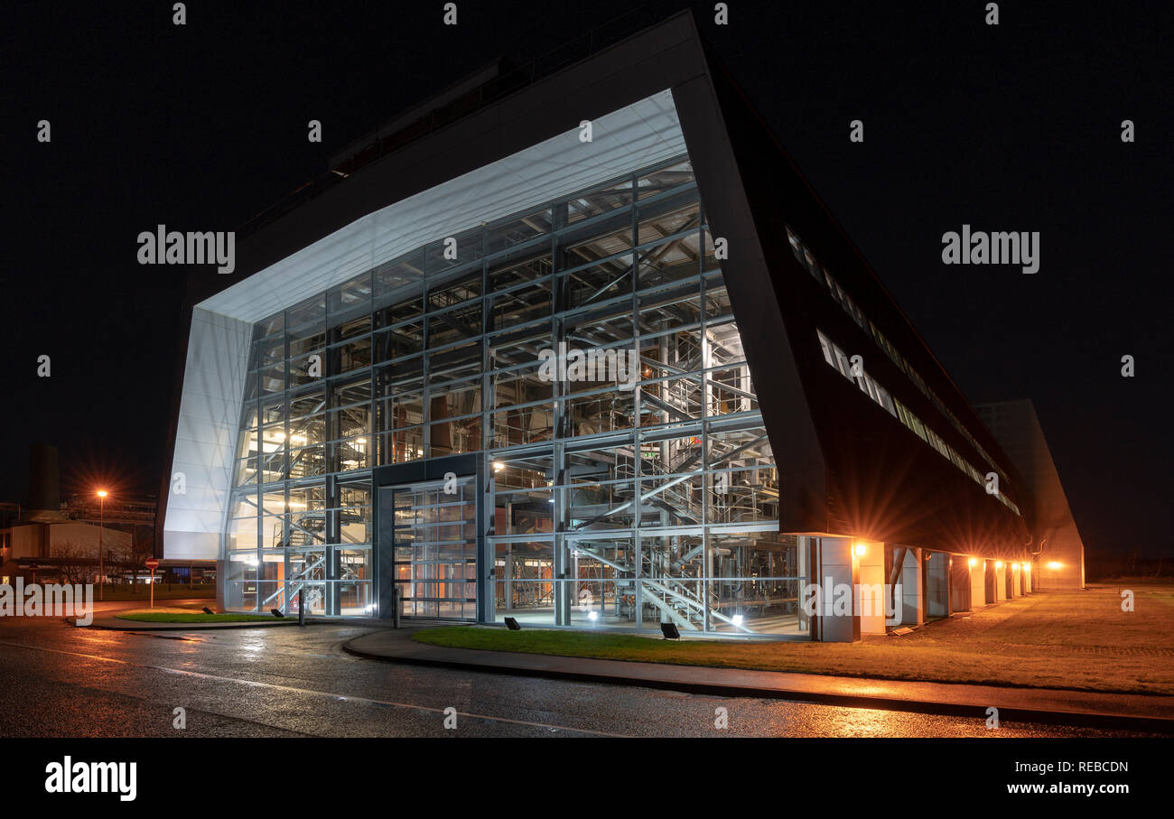 Roseisle Distllery, Moray, Scotland at night Stock Photo Alamy