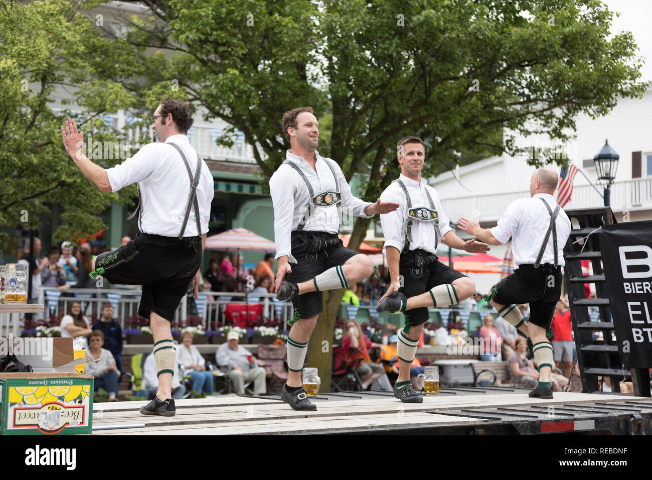 Frankenmuth, Michigan, USA June 10, 2018 Men and women playing