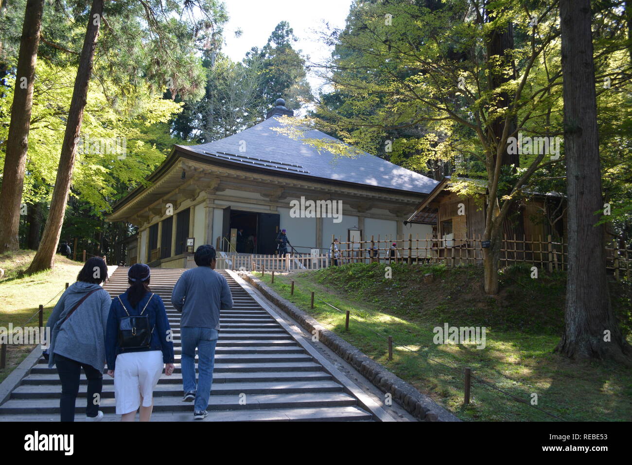 Konjikido Hall Chusonji Temple 中尊寺 Hiraizumi Japan Stock Photo Alamy