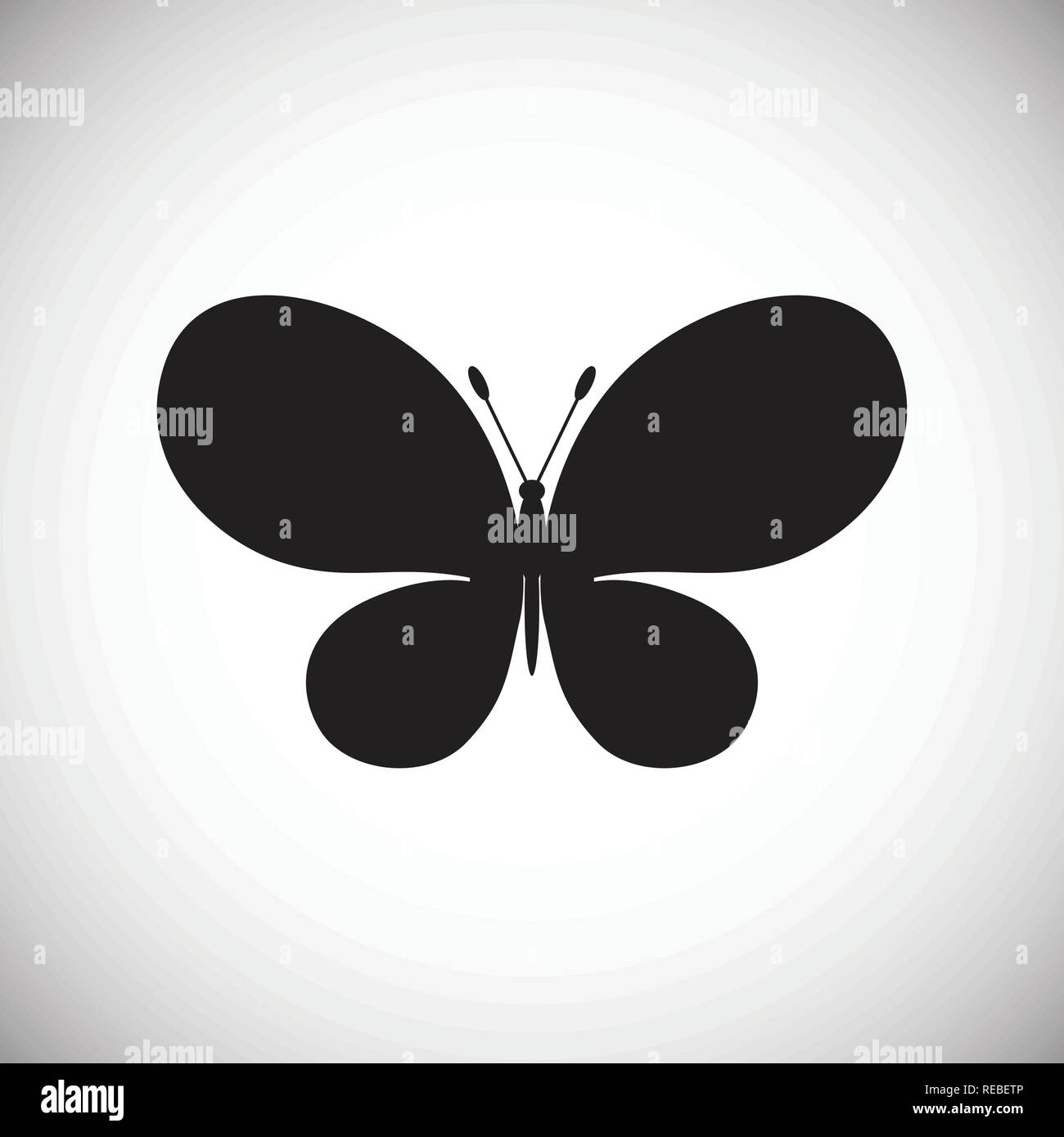 Butterfly icon on white background for graphic and web design, Modern ...