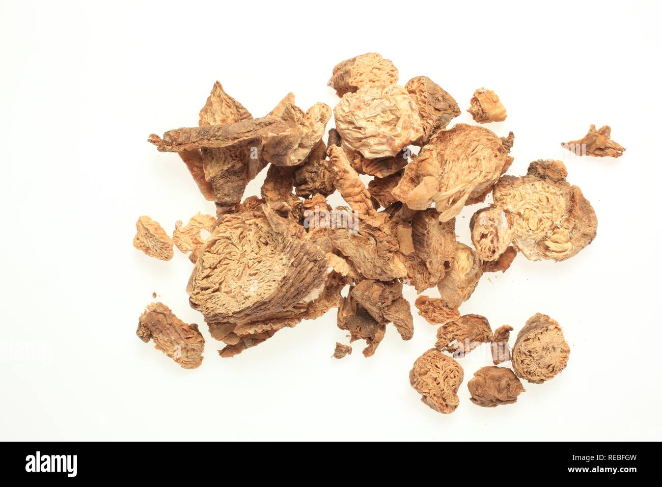 Medicinal plant Adenophora radix, Nan Sha Shen, dried roots Stock Photo