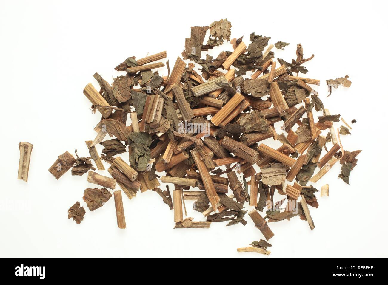 Dried herb of the medicinal plant Pei Lan (Eupatorium fortunei) Stock Photo