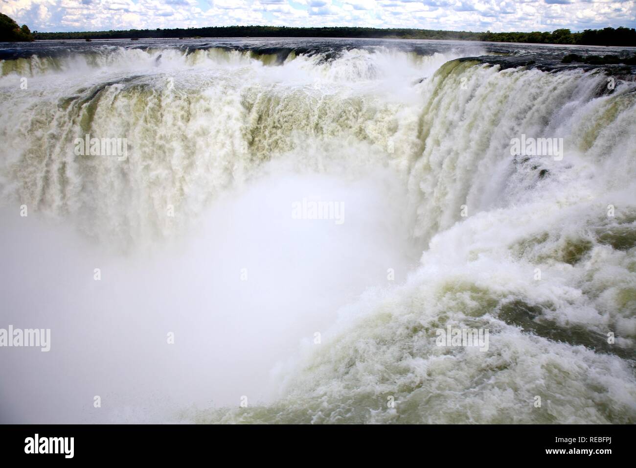 Iguazu Falls, Iguazu, Argentinian side, Misiones Province, Argentina Stock Photo
