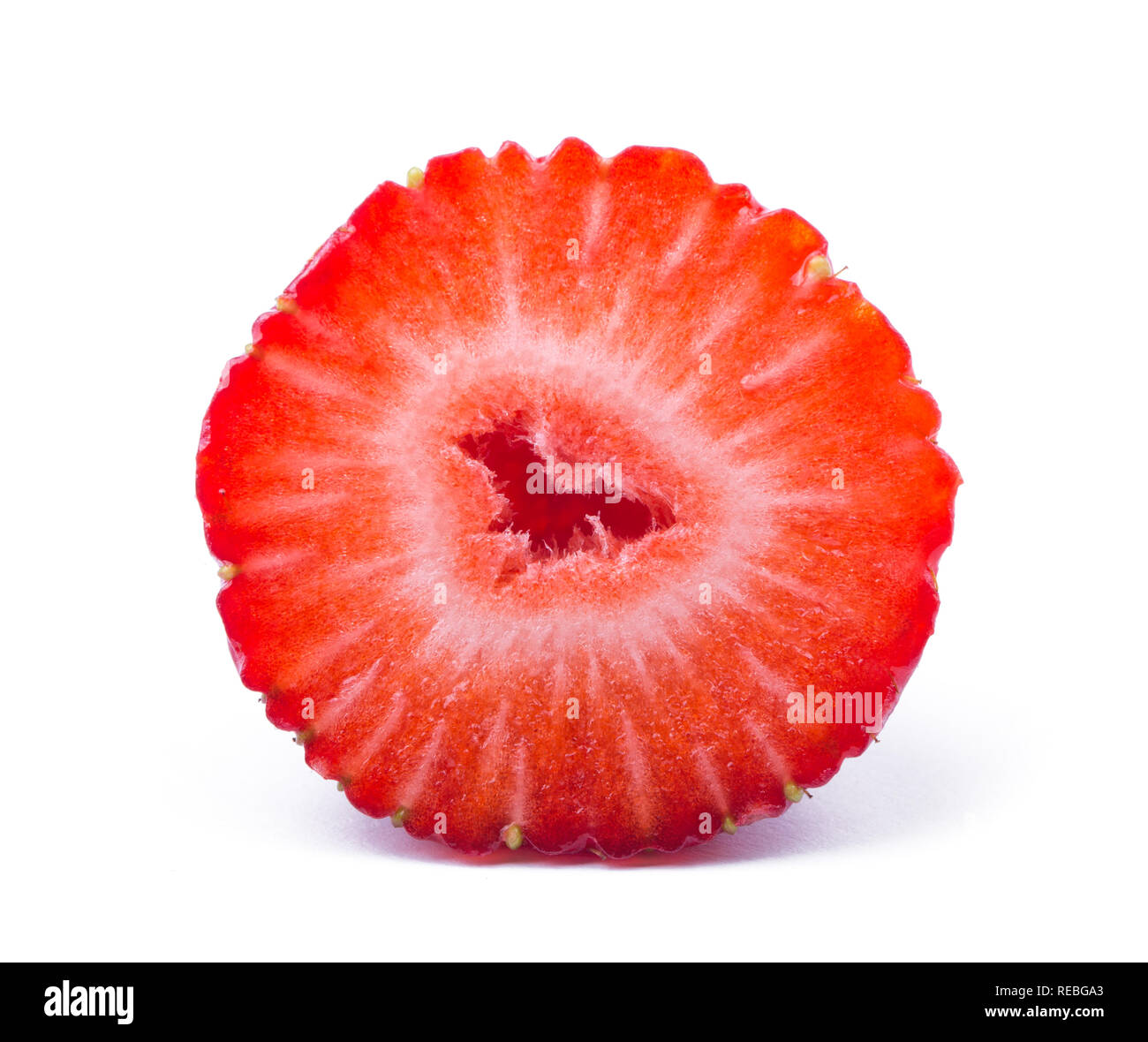 Strawberry isolated on white background. Clipping Path Stock Photo