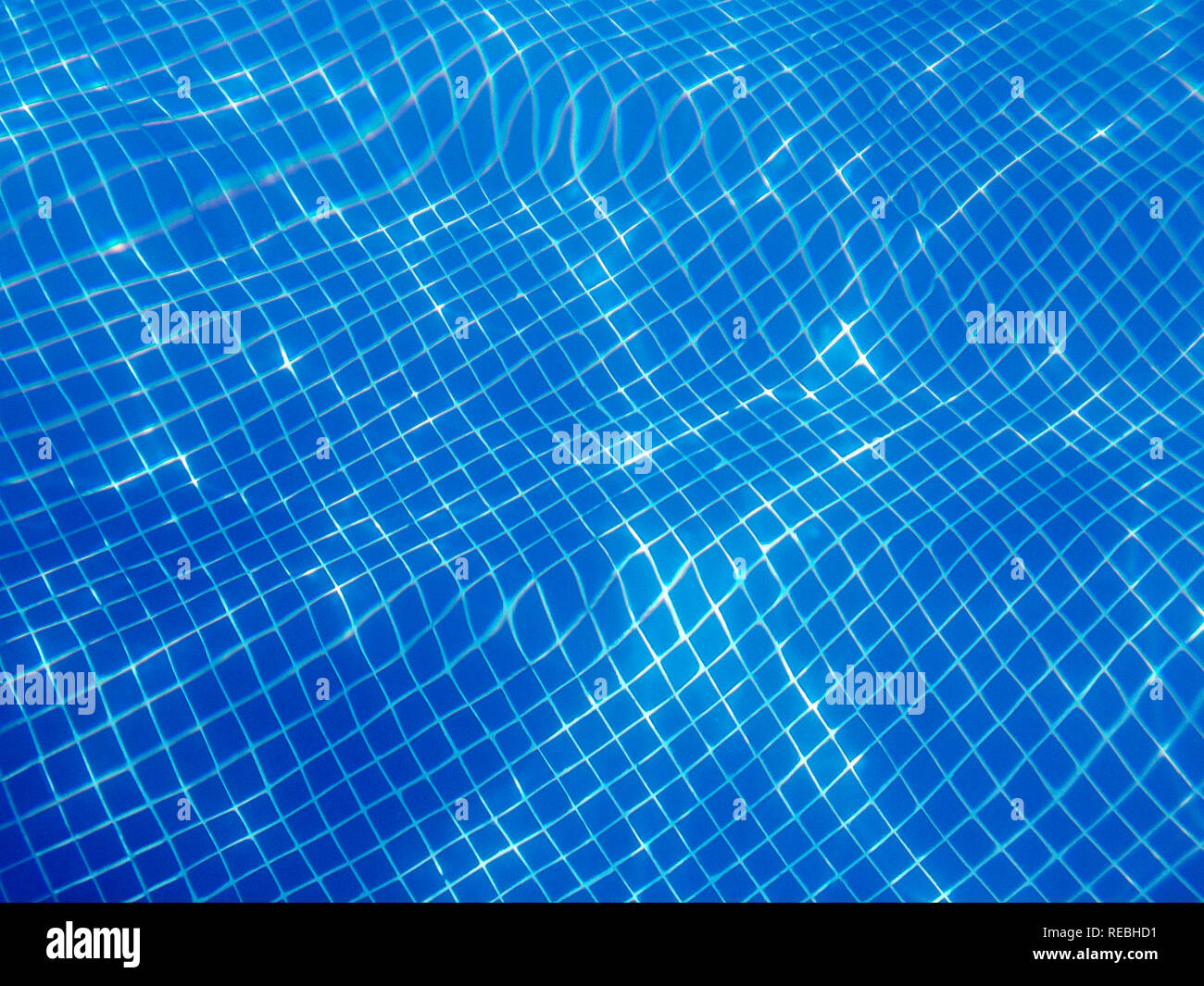 Water reflections on a swimming pool. Underwater photography ...